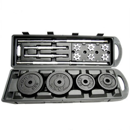 Factory Price Electroplated Dumbbells 50kgs Home Fitness Metal Dumbbell Set