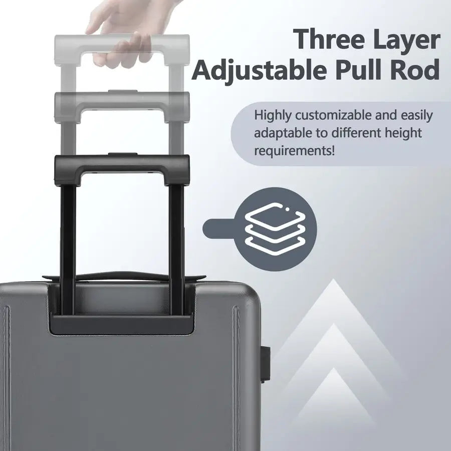 Inch Carryon Luggage, 22x14x9 Airline Approved Carry on Luggage, Hard Shell Small Rolling Carry on Suitcase with Spinner Wheels