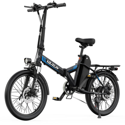 【1 Year Warranty】 Varun C20-2 Adult Electric Bike, 500W Peak Power, 36V 7.8Ah Battery, 20" Tire City E-bike, 20MPH, Ebike UL2849