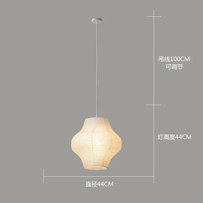 Janpanese Akari Rice Paper Lamp Modern Noguchi Yong Pendant Lamp Living Room Bedroom Corner Designer Light  Room Decor