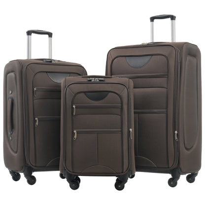 Softside Luggage Expandable 3 Piece Set Suitcase Upright Spinner Softshell Lightweight Luggage Travel Set