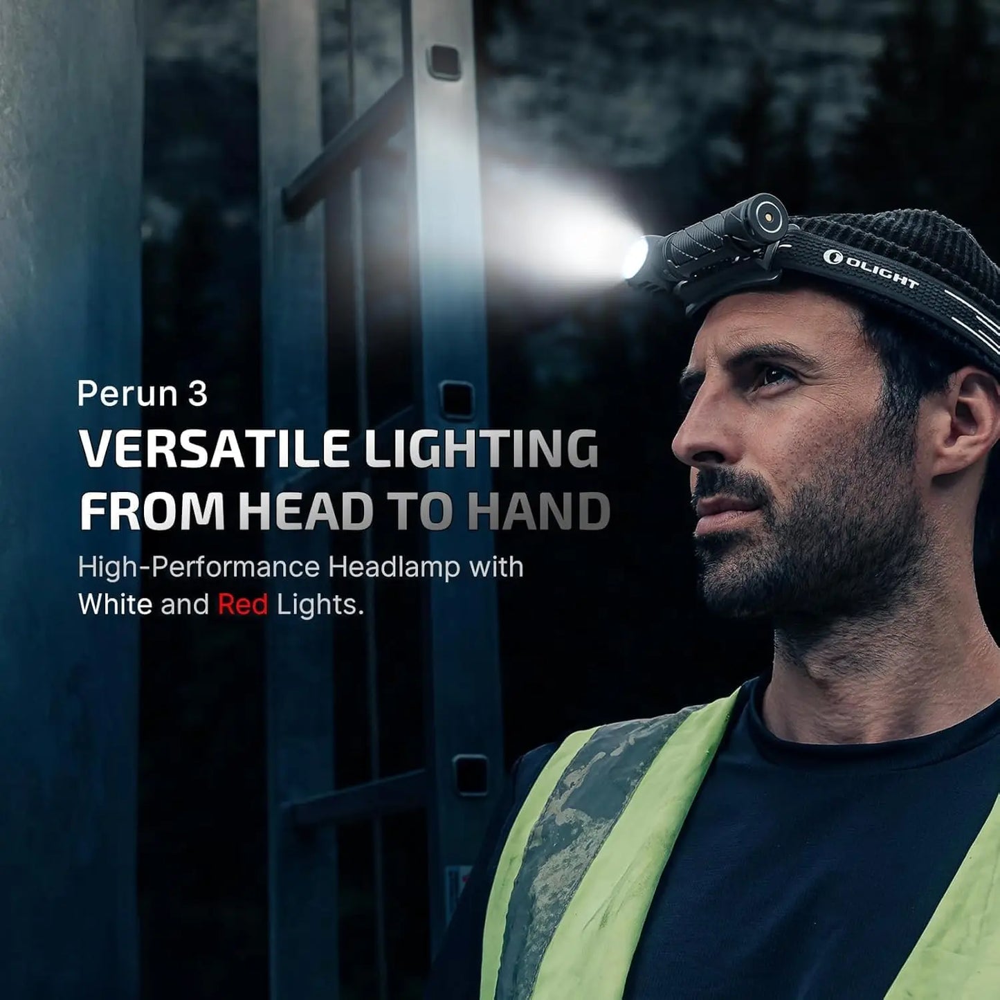 3000 Lumens Rechargeable Headlamp with Red Light, Waterproof LED Headlight for Camping Hiking Working Outdoor