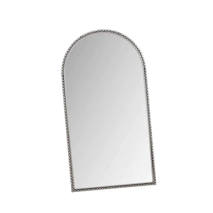 Large Silver Arch Mirror Classic Wall Decor Full Body Standing Mirror for Bedroom Living Room Style