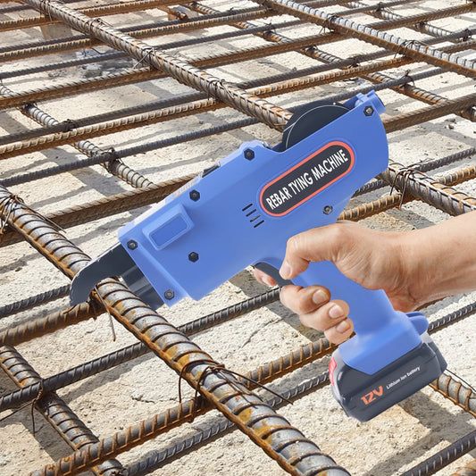 8-34mm Rebar Tying Machine Automatic Handheld Rebar Tying Tool Reinforcing Steel Tying Machine Orange/Blue