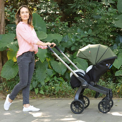 Adjustable baby stroller，Newborn travel car, lightweight and foldable, adjustable handle, can be pushed in both directions