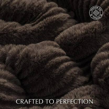 Ultra Sot aux ur Throw Blanket or Couch, Luxury Scuted Texture aux Rabbit ur Blanket or Bed, luy Thick Plush Warm uzzy Throw, 92