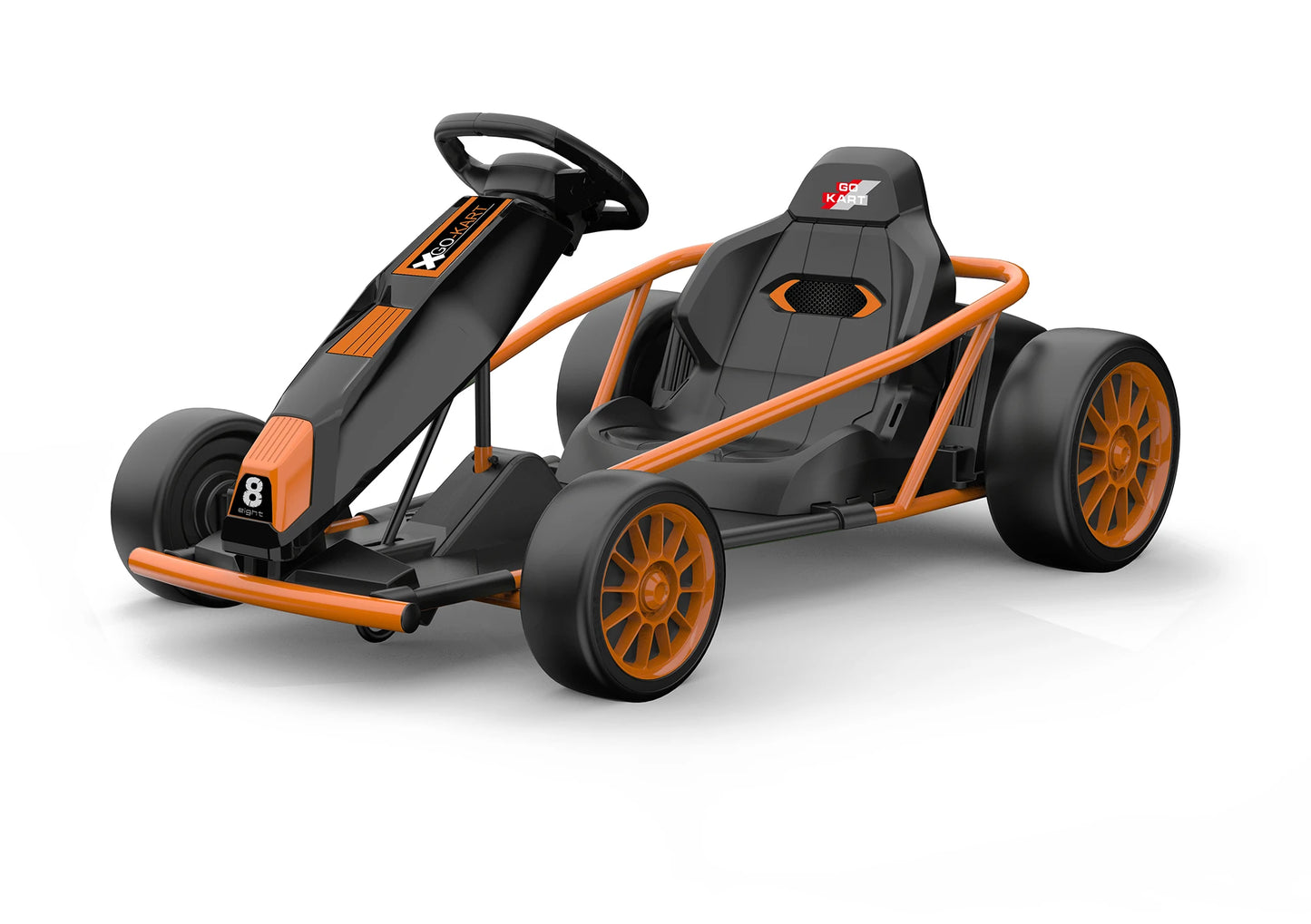 Ride On Go Kart for Kids, 24V 9Ah Battery 2x300W Motors MPH Fast Drifting Circling Car Electric Ride Toy Racing Toy for 8+ Years