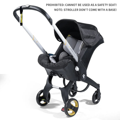 Bidirectional newborn stroller, Portable baby stroller, foldable, adjustable handle, suitable for 0-3 years old, Christmas gifts