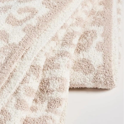 CozyChic Barefoot in The Wild Throw, Cream-Stone, 54x72