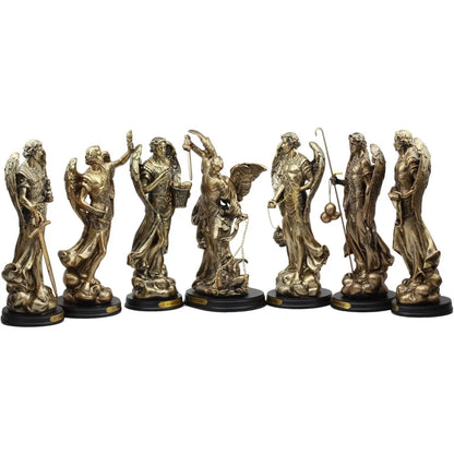 Ebros Byzantine Eastern Orthodox Catholic Church Archangel of The Angelic Council Statue 8 Tall Figurine with Brass Name Plate W