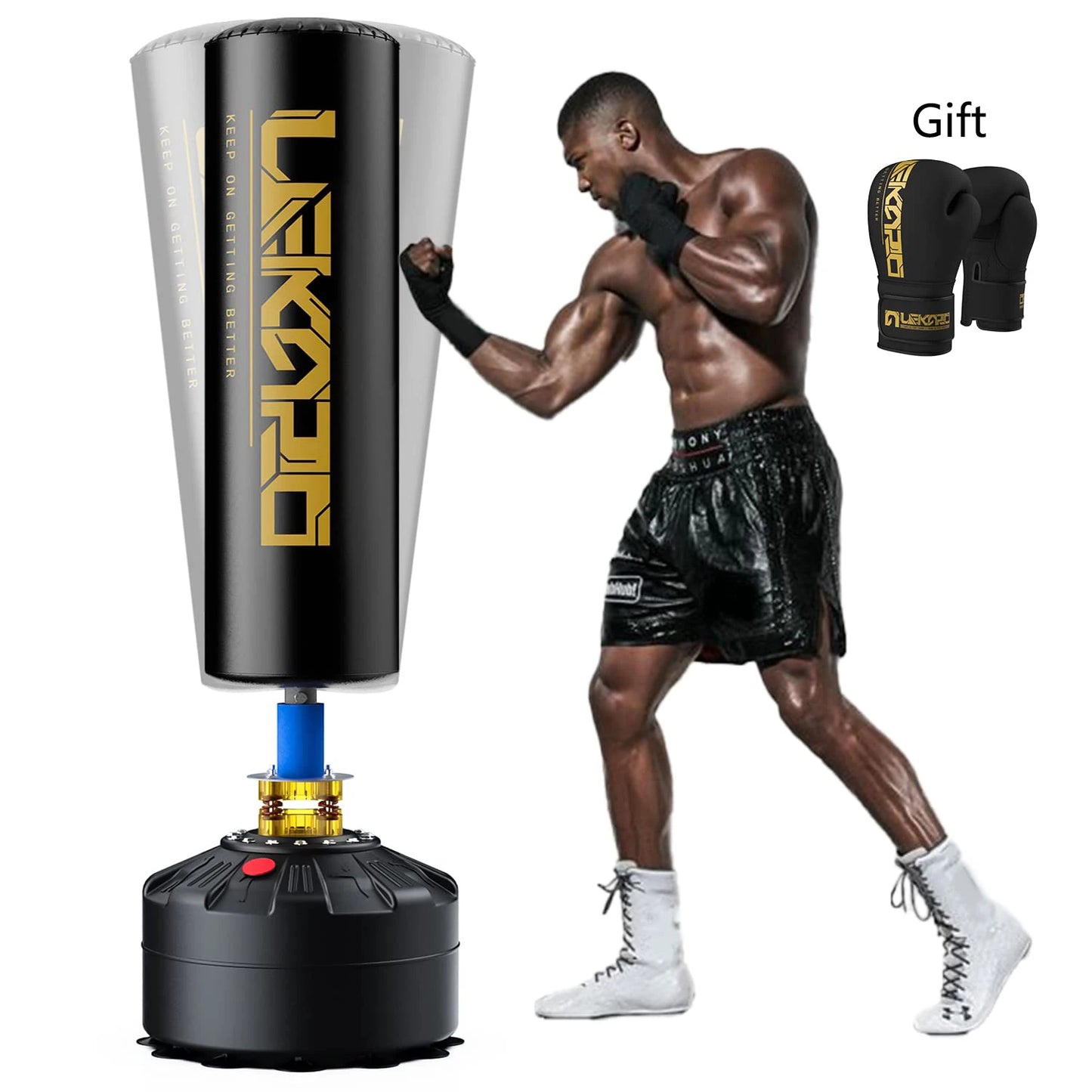 Adult boxing pole with suction cup, boxing pole with gloves, gym fighting training, mma, taekwondo, Sanda, boxing sandbag