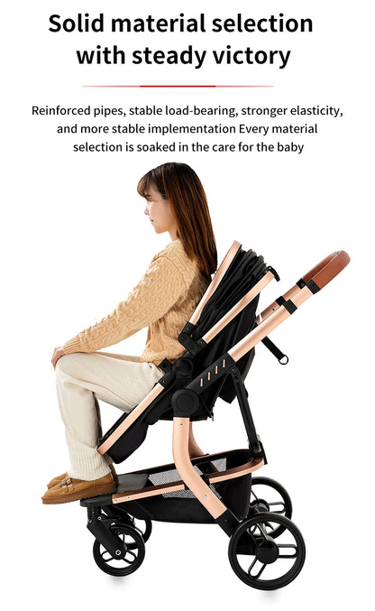 Lightweight stroller Baby carriage Baby carriage baby pram carseat Foldable Stroller Newborn Stroller travel folding system