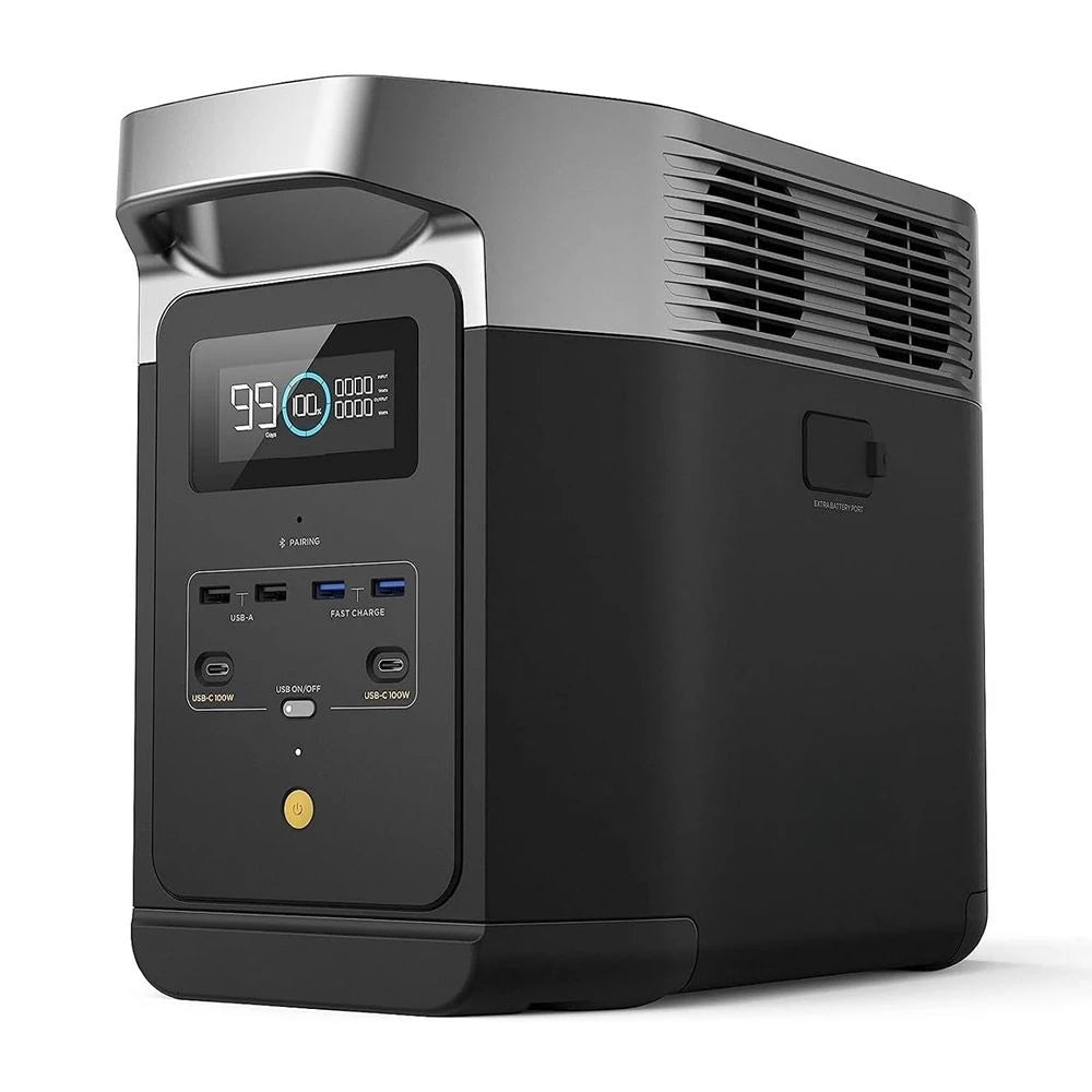 Portable Power Station: 1024Wh LFP Battery, 1800W AC/100W USB-C, Solar-Capable Generator for Emergency, Outdoor & RV Use