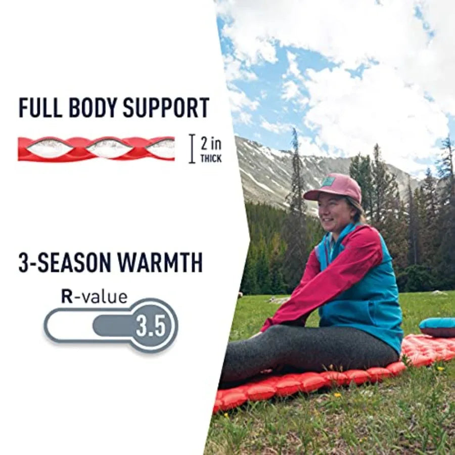 Womens Ultralight Insulated Sleeping Mat Regular 66x21.5 for Outdoor Camping and Backpacking Lightweight Compact and Warm Therm