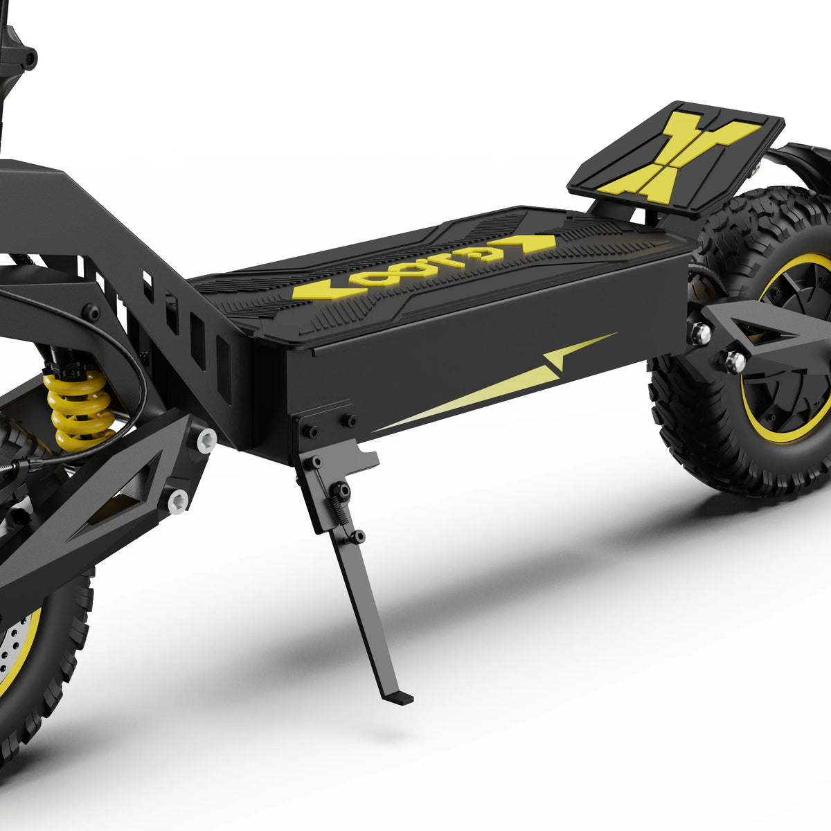 OOTD T10 Adult Foldable Electric Scooter(Yellow), Max 900W Motor & 18Ah Battery, 45-60km Range, 11 Inch All-Terrain