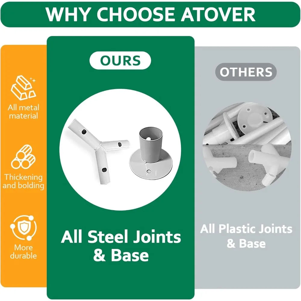 2025 Enhanced 10x30 Outdoor Party Tent, Suitable for Weddings, Birthdays, and Large Canopies with 8 Sidewalls and Clear Panels