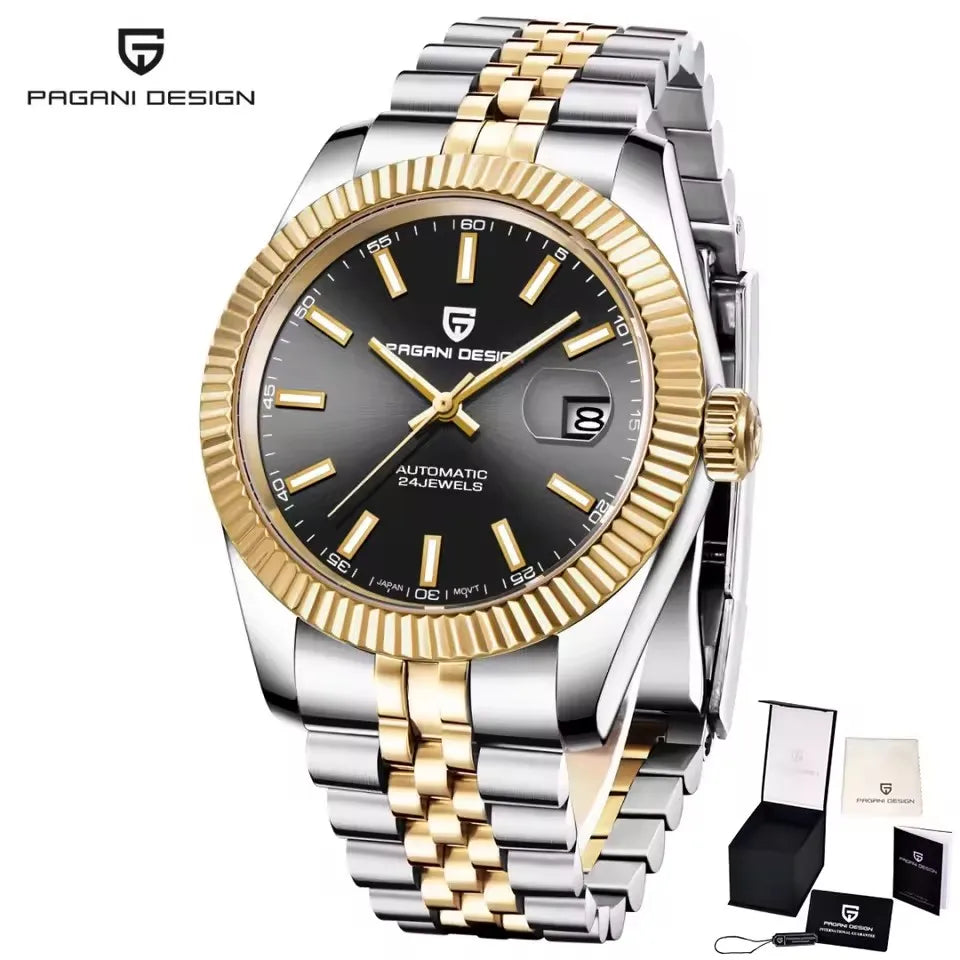 PAGANI DESIGN 2026 New 42MM Men Mechanical Watch Top Brand Luxury Automatic Watch 100M Waterproof Stainless Steel Watch for men