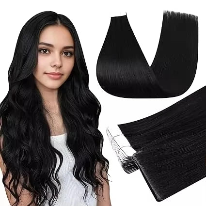 [NEW] Full Shine Invisible Tape in Hair Extensions 100% Remy Hair Straight Double Sided Natural Injection Tape Ins for Women