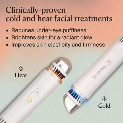 Depuffing Wand Cold and Heat Skincare Treatment to Depuff and Glow Beauty Wand, Face Roller and Eye Massager for Eye Puffiness,
