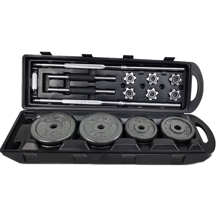 Factory Price Electroplated Dumbbells 50kgs Home Fitness Metal Dumbbell Set