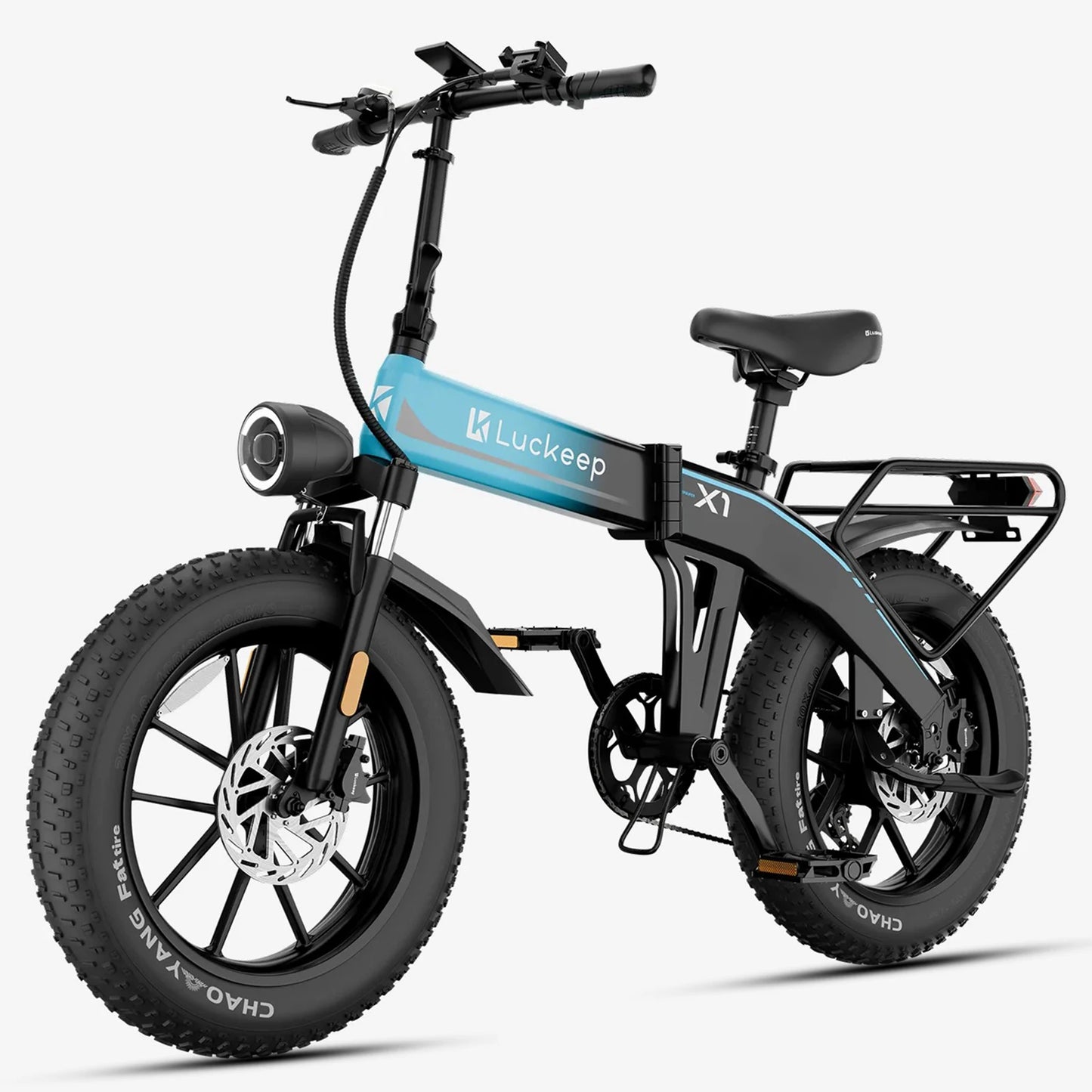 Folding Electric Bicycle 20x4.0" 1400W,28Mph,60Mile,48V 15AH,Urban Commuting Adult Electric Bicycle