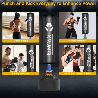 Adult boxing pole with suction cup, boxing pole with gloves, gym fighting training, mma, taekwondo, Sanda, boxing sandbag