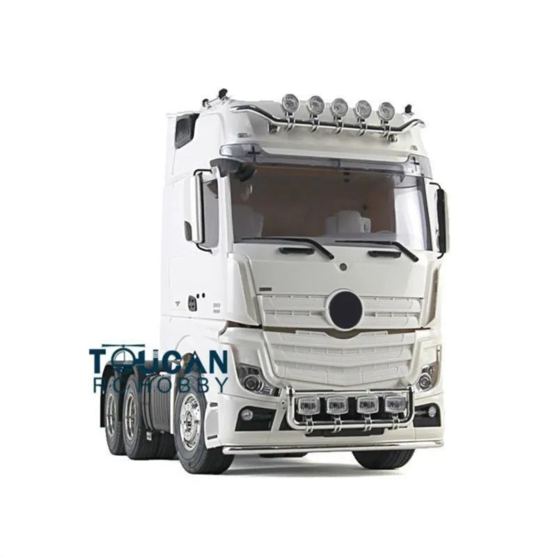 US Stock KIT RC 3Axles Highline Tractor Truck Motor Unpainted 1/14 Radio Control Cars Trailer Construction Vehicle DIY Model Toy