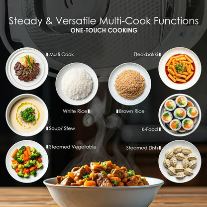 MAGiC COM rice cooker, 10Cup(Uncooked) 20cup(Cooked) Family-Sized,Steamer with Non-Stick Inner Pot,Delay Timer & Keep Warm,Black