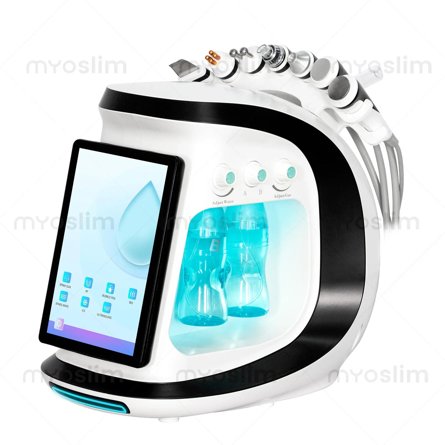 Hot sale  new water mill sand oxygen ice blue intelligent water knife peeling small bubble ski facial mask beauty equipment