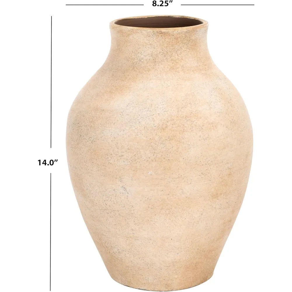 Natural Stoneware Decorative Vase for Home Decor, Versatile Urn Style with Chic Design, Ideal for Living Room and Office