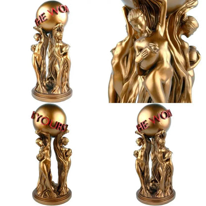 Premium Movie-Themed Collectible Statues: Scarface The World is Yours 12-Piece Home Decor for Birthdays and Gifts