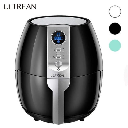 ULTREAN 4L Air Fryer Electric Hot fryer Oil-free Auto Household Kitchen 360°Baking Convection Oven Deep Fryer with Touch Control
