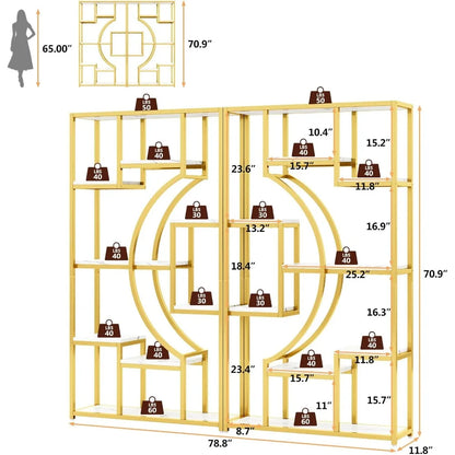 Luxury Cat Tower Condo with Litter Box Enclosure, Scratching Posts, Hammocks, and Removable Washable Cover - Modern Cat Furnitur