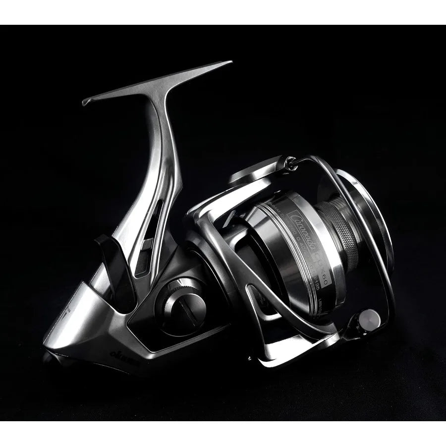 Lightweight Baitfeeder Saltwater Reel for LongDistance Casting and HeavyDuty Fishing in Coastal and Marine Environments Ideal f