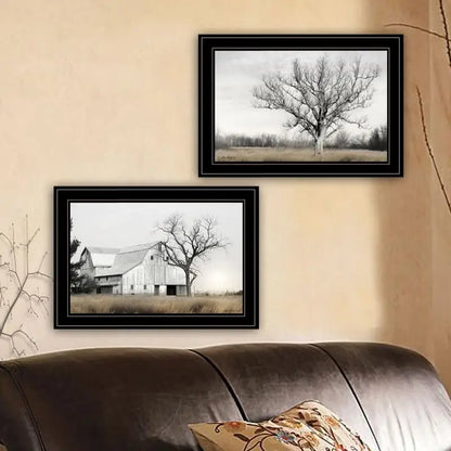 Ohio Fields I Framed Wall Art Print, Modern Home Decor for Living Room, Bedroom & Farmhouse Decoration by Lori Deiter