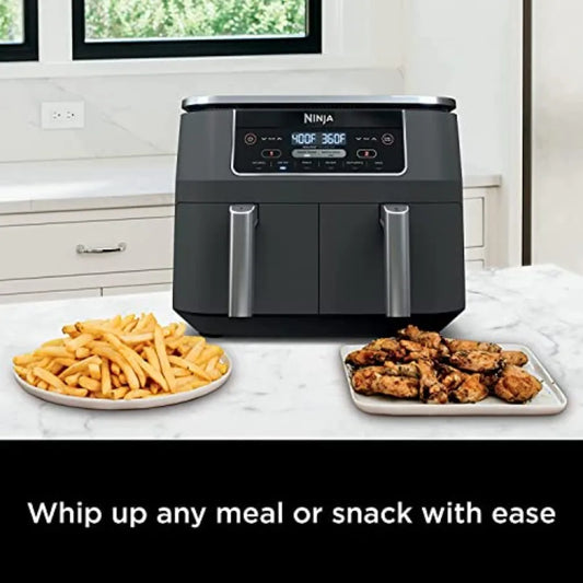 6in1 DualZone Air Fryer with Two Separate Baskets and 8Quart Capacity for Efficient Cooking in Multiple Kitchen Applications Id