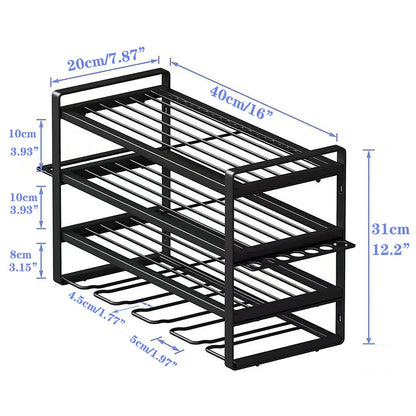 Power Tool Storage Rack Wall-mounted Hardware Screwdriver Wrench Drill Heavy Duty Thicken Shelf for Workshop Metal Tool