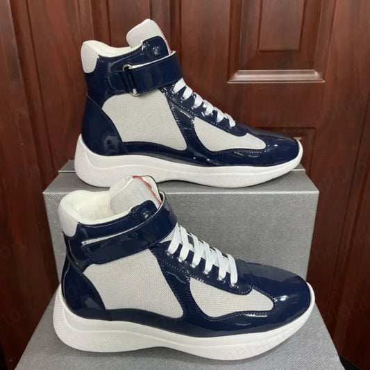 2025 Summer New Casual High End Board Shoes Mesh Breathable Fashion Men's Shoes Fashion Shoes Sports High Top Couple Shoes