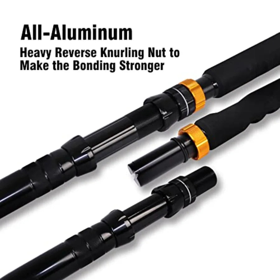 Bent Butt Fishing Rod 2 Piece Saltwater Offshore Trolling Rod for Big Game Deep Drop Fishing Heavy Duty Conventional Bo