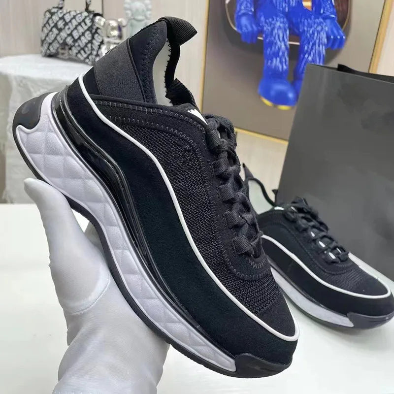 2025 24S Camellia Men Women Comfortable Dress Shoes White Black Genuine Casual Leather Breathable Ladies Low Outdoor Sports