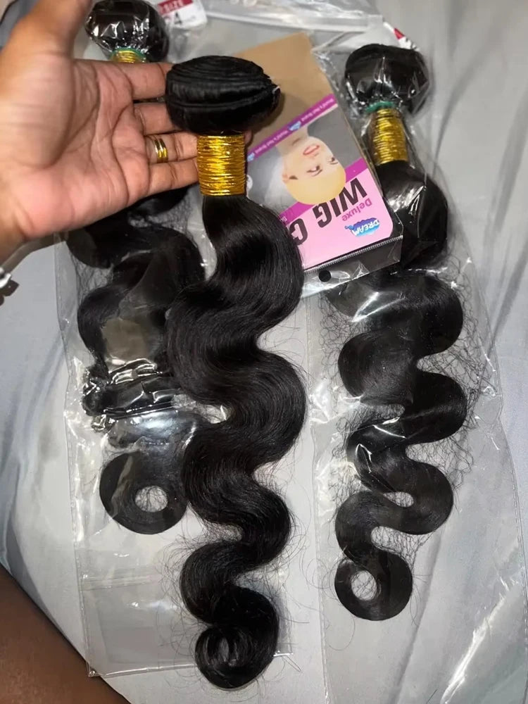 Raw Indian Human Hair Bundles Body Wave 3 4 Bundles 28 30 Inch Virgin Remy Hair Extensions For Women Sew In Quick Weave Bundles