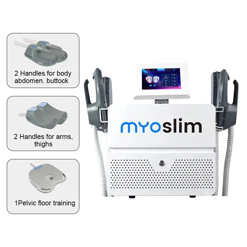 New 6500W Myoslim Professional Body Sculpting Device Electromagnetic Stimulation Fat Burning Muscle Building
