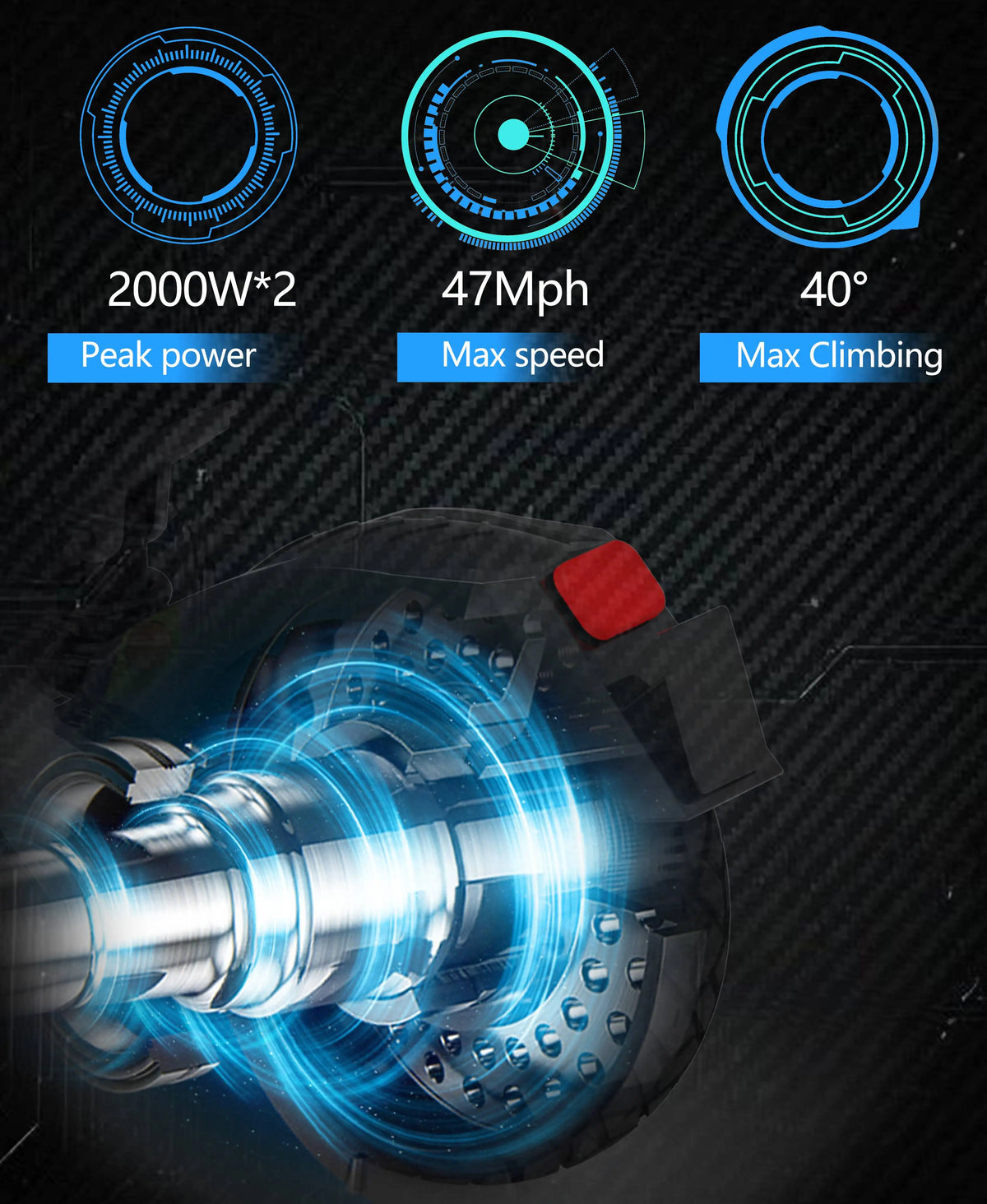 60V 2800W Dual Motor Electric Scooter for Adults Long Range Off-Road Foldable Design 23.4ah Battery Capacity
