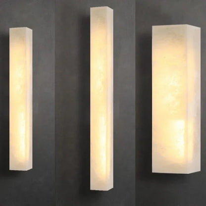 Marble Long Strip Wall Lamp for Living Room Hall Hotel Corridor Indoor Home Decor Modern Copper LED Wall Sconce Lighting Fixture