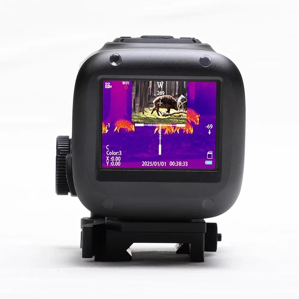 GOYOJO GTD215 Multispectral Thermal Scope - 2K Day Vision & Thermal Fusion Monocular Hunting Scope 256x192 Resolution 2K with PIP Video Rec, 50Hz Frame Rate for Hunting & Outdoor Use