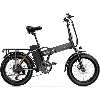 1000W Folding Electric Bike, 48V 20.8AH Large Removable Battery E-Bike, 30+MPH, 80 Miles Max Range, 20" Fat Tire Electric