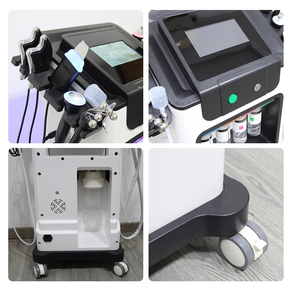 AOKO Updated 10 in 1 Bubbles Skincare Facial spa Hydrogen Purification Face Cleaning Professional Beauty Machines