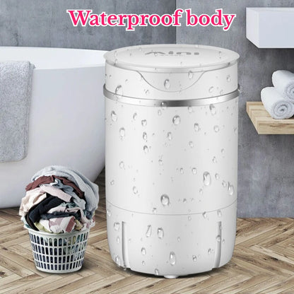 Mini Blue Light Cleaning Portable Washing Machine Simple Operation Powerful Motor Stable Low Noise Washer Home Appliances