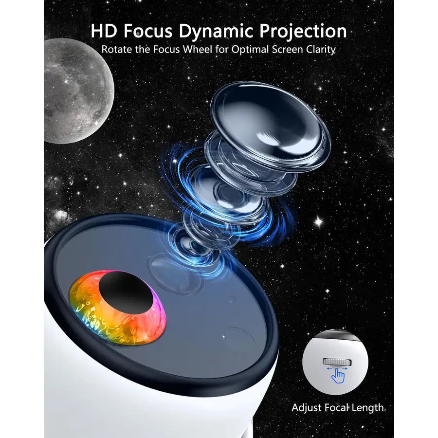 Galaxy Projector, Star Projector with 90 Dynamic Scenes, HD Planetarium Projector Night Light with Bluetooth Speaker for Room, C