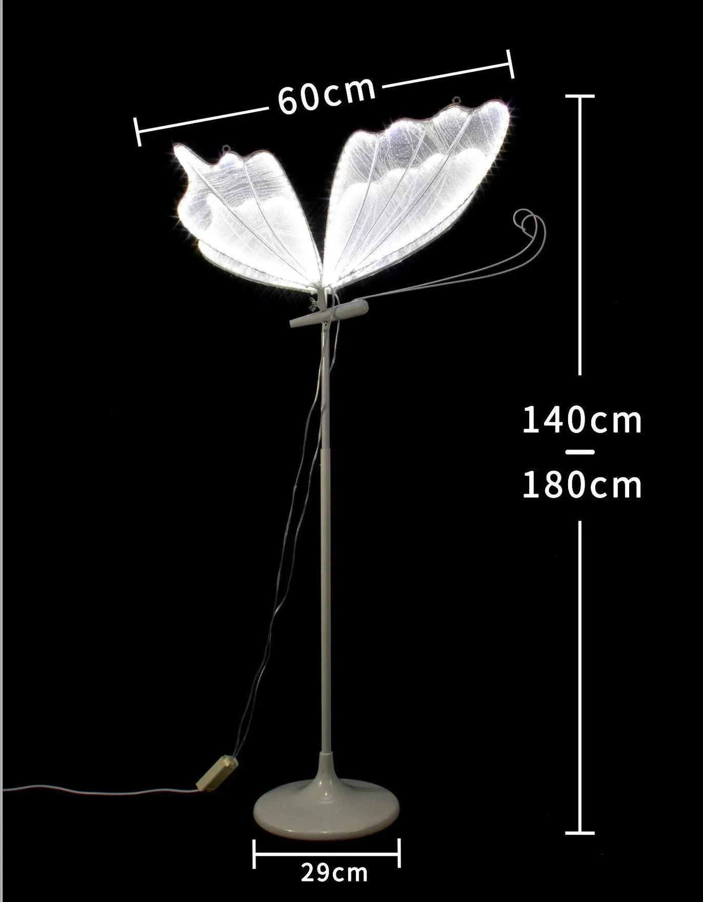 Wedding Floor Lamps Butterflies LED Lace Lamp Romantic Creative Hanging Butterfly Road Load Walkway Party Stage Pendant Lights